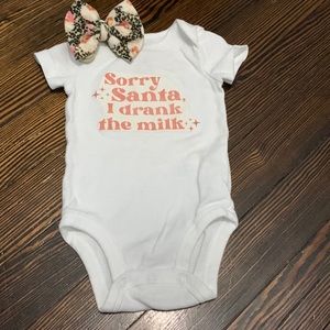 Handmade onesie Christmas